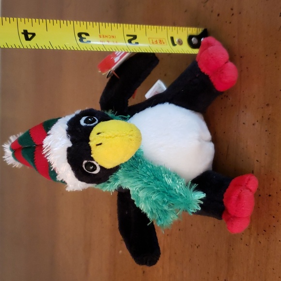 🎅 Vintage TY Jingles Beanies 'Toboggan' Penguin 2004 with tags - Picture 8 of 12